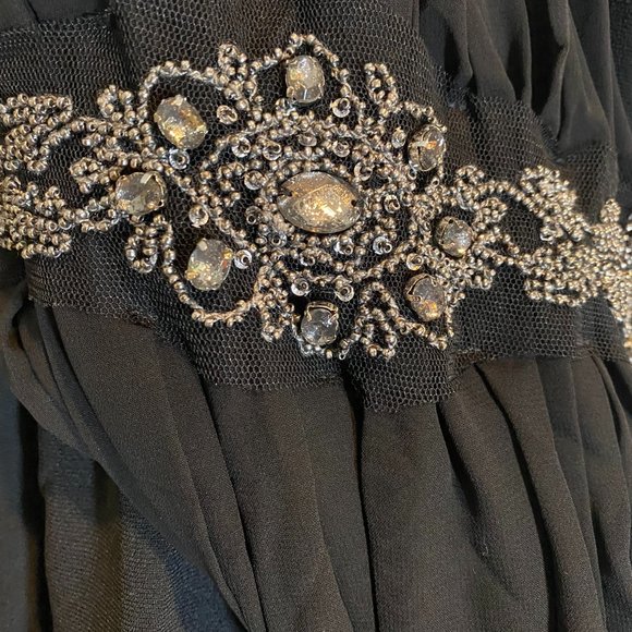 New PEARL Georgina Chapman by MARCHESA Black One Shoulder Cocktail NWT - Picture 6 of 8